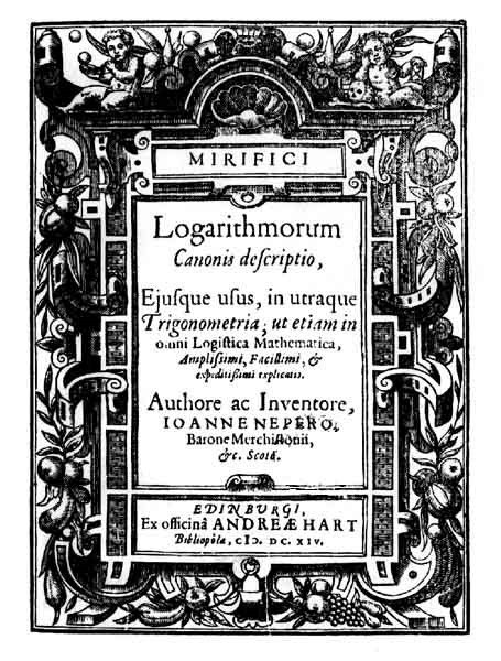 Logarithmorum, de John Napier